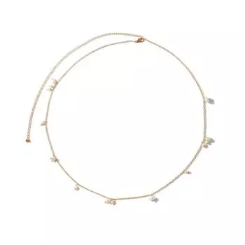 Модная поясная цепочка с кисточками для женщин, пляжная поясная цепочка One Size золотой