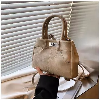 Модная портативная большая женская сумка для поездок на работу 2024 года, новая трендовая ретро-универсальная сумка-мессенджер премиум-класса через плечо синий