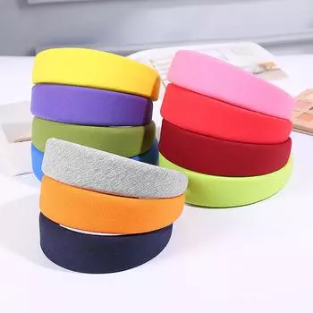 Модная повязка на голову из молочного шелка, мягкая и удобная широкая повязка на голову, модный и универсальный головной убор One Size армия зеленый