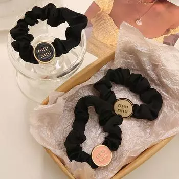 Модная повязка на голову, кольцо для волос, головной убор для девочки, милая резинка, аксессуары для волос чёрный/слоновая кость