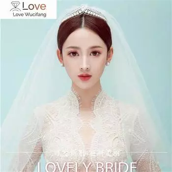 Модная повязка на голову со стразами и жемчугом, великолепные диадемы и короны, свадебные украшения для головы, свадебные аксессуары для волос Diameter14cm