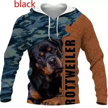 Модная повседневная 3D-печать, забавные толстовки с капюшоном с изображением собак, одежда унисекс с длинным рукавом и принтом немецкой овчарки S