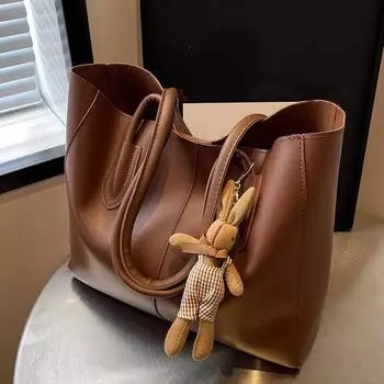 Модная повседневная большая вместительная сумка на одно плечо, пригородная сумка-тоут, студенческая девушка, женский подарок чёрный