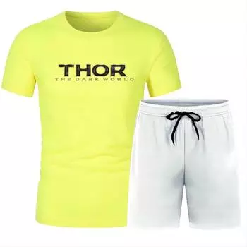 Модная повседневная мужская футболка с 2D принтом Four Seasons, уличная спортивная одежда с короткими рукавами, пляжные брюки, свободный быстросохнущий костюм XL