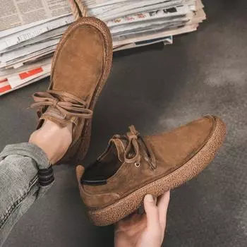 Модная повседневная мужская обувь, роскошные настоящие кожаные мокасины, британские высококачественные кроссовки, дышащие, на шнуровке, на танкетке 2024 38 темно-серого