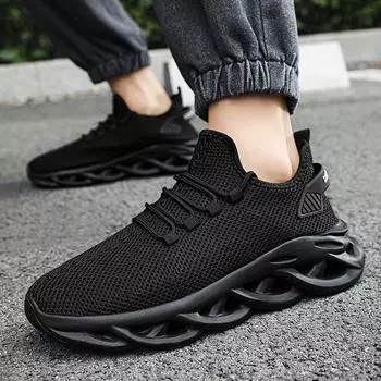 Модная повседневная мужская обувь Young And Young Men s Casual Mesh Sports Shoes Running Dad Trendy Shoes 39 коричневый