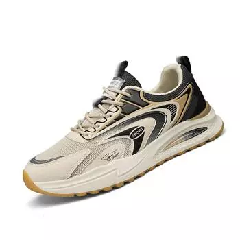 Модная повседневная обувь для мужчин, дышащие уличные прогулочные кроссовки, новые массивные спортивные кроссовки для бега, баскетбола, мужские кроссовки 39 чёрный