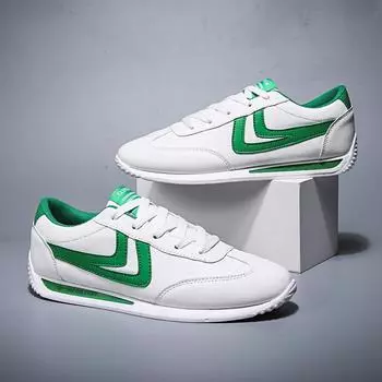 Модная повседневная обувь для пар, легкие мужские кроссовки, кожаные нескользящие мужские кроссовки для ходьбы, дышащая, удобная спортивная обувь 35