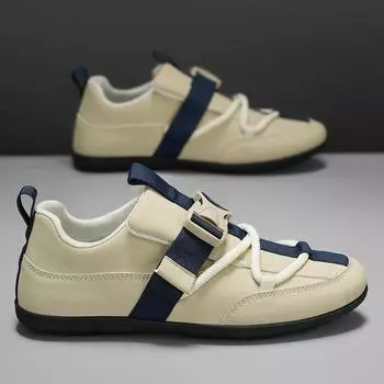 Модная повседневная обувь из искусственной кожи для мужчин, летние плоские повседневные кроссовки, мужская обувь с пряжкой, оригинальный дизайнерский мужской обувь zapatos para hombre 39