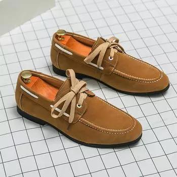 Модная повседневная обувь, мужские пенни-лоферы с кисточками, мужские роскошные брендовые туфли ручной работы из замши для вождения, мужские мокасины, большой размер 38-48 38 чёрный