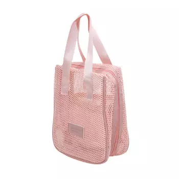 Модная повседневная сетчатая косметичка большой вместимости, ручная, многофункциональная, с отделениями, дорожная сумка для туалетных принадлежностей и хранения One Size