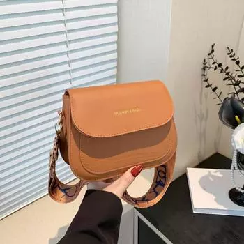 Модная повседневная сумка на ремне через плечо с принтом, уникальная, простая, темпераментная, маленькая квадратная сумка 2024 года, летняя, новая женская сумка чёрный