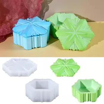 Модная прочная силиконовая банка для хранения в форме сердца с элегантной крышкой-розой для ювелирных изделий и конфет