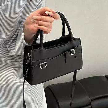 Модная простая и модная сумка для женщин на весну, новая универсальная высококачественная сумка через плечо, маленькая квадратная сумка через плечо