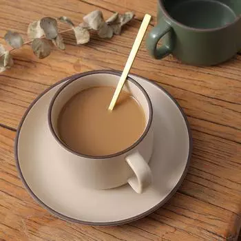 Модная простая кофейная чашка в скандинавском стиле, набор из двух предметов, керамическая чашка, чашка для воды, цветочная чашка для чая, чашка для молока