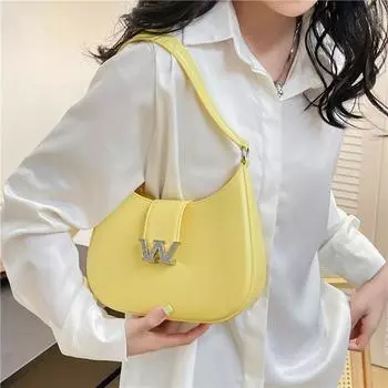 Модная простая новая сумка-желе с ромбовидной пряжкой, яркие конфетные цветные лунные сумки, повседневная универсальная сумка через плечо с одной сумкой под мышкой