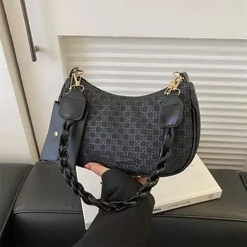 Модная простая однотонная сумка Xiaoxiangfeng с высокой текстурой, женская сумка 2024 года, весна, новая универсальная сумка через плечо зелёный