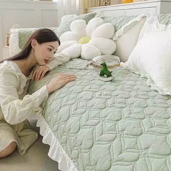 Модная простая подушка для дивана из шенилла, нескользящая, однотонная, легкая, роскошная, вышитая, чехол для дивана, тканевый чехол для дивана 70x70