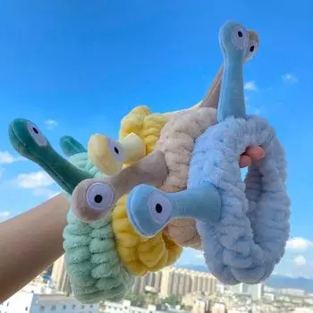 Модная простая повязка для волос с мультяшным рисунком, милая повязка для волос с морковкой и улиткой, повязка для волос с кроличьими ушками, украшения для волос