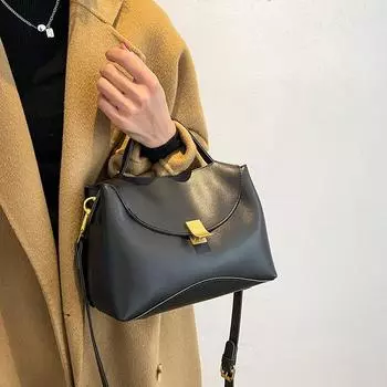 Модная простая повседневная винтажная ретро-сумка из искусственной кожи с клапаном через плечо для женщин