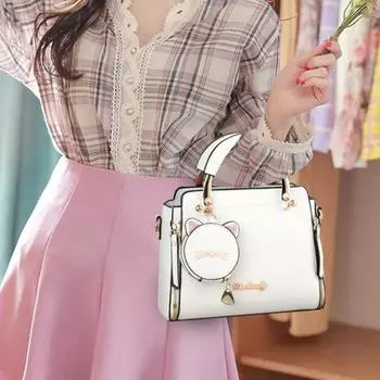 Модная простая женская сумка, милая универсальная женская сумка через плечо чёрный