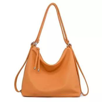Модная простая женская сумка-ведро через плечо, однотонная кожаная брендовая женская сумка, новая женская многофункциональная сумка через плечо