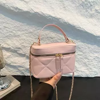 Модная простая женская сумка, высококачественная вышивальная нить, маленькая квадратная сумка, сумка через плечо серебряный