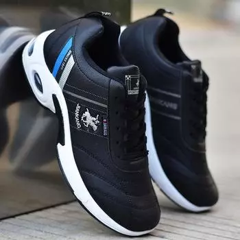 Модная противоскользящая мужская походная обувь, новая мужская спортивная обувь, повседневная обувь, рабочая обувь 38 чёрный