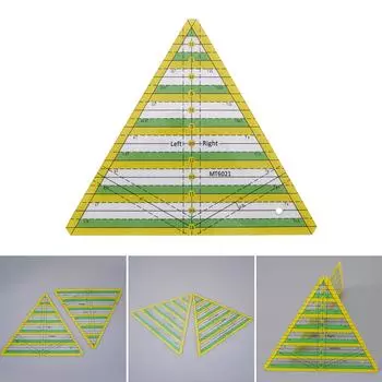 Модная прозрачная акриловая швейная линейка, линейка для квилтинга и резки для начинающих, портных, дизайнеров, линейка для шитья в стиле пэчворк