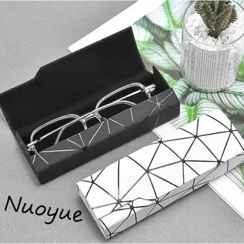 Модная прямоугольная коробка для очков, высококлассная коробка для солнцезащитных очков, портативный металлический устойчивый к давлению футляр для очков, защитный аксессуар для очков белый