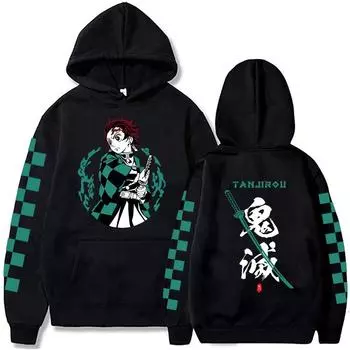 Модная японская аниме-толстовка Kamado Nezuko Demon Slayer Cool Women Hoodie Funny Winter Casual Cartoon Long Sleeve Hoody XXXL