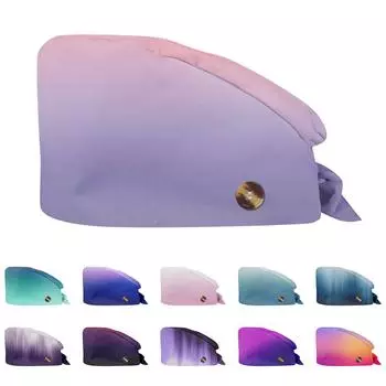 Модная рабочая кепка с принтом «градация» Повседневная кепка-мешочек One Size циан