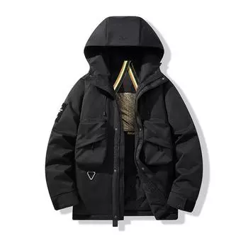 Модная рабочая одежда для активного отдыха, теплая куртка из хлопка с тремя слоями защиты от влаги для мужчин XXXXL