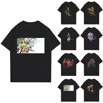 Модная рабочая одежда с круглым вырезом и короткими рукавами, топы с принтом для женщин, летние топы L темно-фиолетового