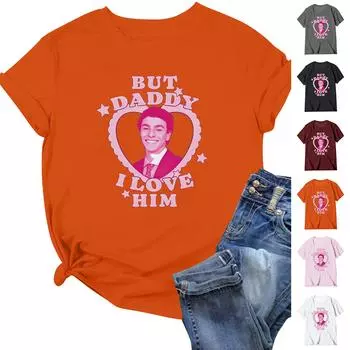 Модная рабочая одежда с круглым вырезом и короткими рукавами, топы с принтом для женщин, летние топы XXL оранжевый