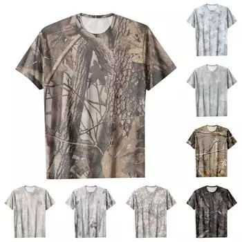 Модная рабочая одежда с круглым вырезом и короткими рукавами, топы с принтом для женщин, летние топы XXXL верблюд