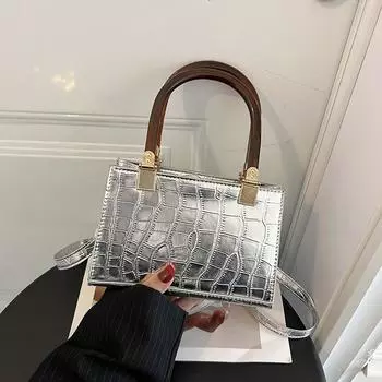 Модная ретро-сумка через плечо, популярная в Интернете, портативная сумка-тоут белый