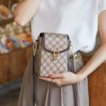 Модная ретро сумка для мобильного телефона, новая повседневная женская сумка через плечо, простая сумка через плечо, подходящая ко всему, маленькая квадратная сумка