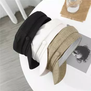 Модная ретро-уличная шляпа с утиным язычком, бейсболка с козырьком от солнца One Size чёрный