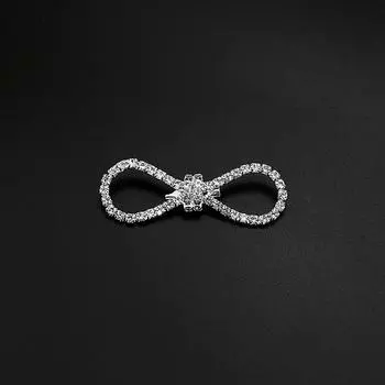 Модная романтическая милая брошь-бантик со стразами, жемчужная кисточка, пряжка, брошь для кардигана, пальто, свитера, свадебные аксессуары
