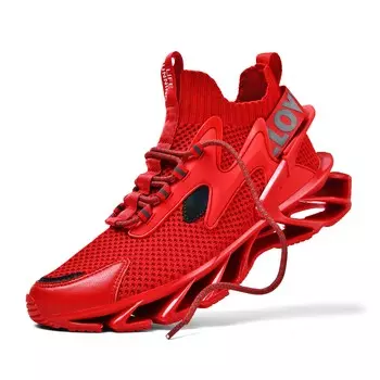 Модная роскошная мужская повседневная обувь Кроссовки Кроссовки для мужчин 39 красный