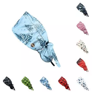 Модная рождественская рабочая кепка с принтом, повседневная женская кепка с хвостиком, кепка с постиранной головкой, кепка Baotou One Size чёрный