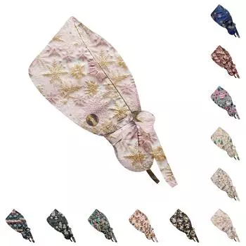 Модная рождественская рабочая кепка с принтом, повседневная женская кепка с хвостиком, кепка с повязкой, кепка Baotou One Size бежевый