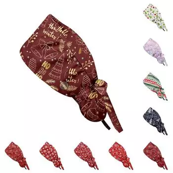 Модная рождественская рабочая кепка с принтом, повседневная женская кепка с хвостиком, кепка с повязкой, кепка Baotou One Size хаки