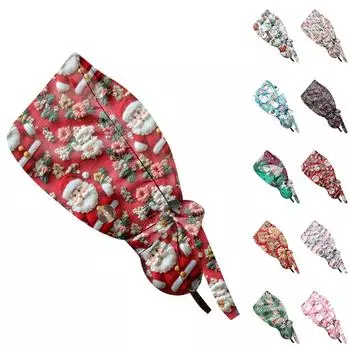 Модная рождественская рабочая кепка с принтом, повседневная женская кепка с хвостиком, кепка Wash, кепка Baotou One Size зелёный