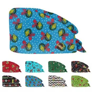 Модная рождественская рабочая шапка с принтом Повседневная стираемая шапка-мешок Кепка One Size фиолетовый