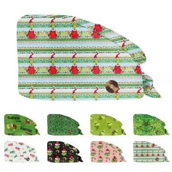 Модная рождественская рабочая шапка с принтом Повседневная стираемая шапка-мешок Кепка One Size армия зеленый