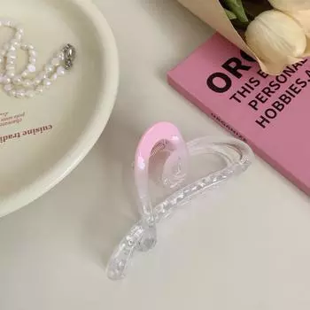 Модная розовая градиентная заколка для волос бабочка с бантом большая заколка-акула аксессуары для головы для женщин