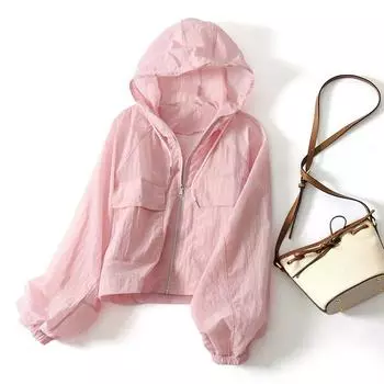 Модная розовая серо-белая женская походная куртка, летняя водонепроницаемая быстросохнущая одежда для кемпинга и охоты, солнцезащитные куртки для спорта на открытом воздухе, ветровка с защитой от ультрафиолета S белый