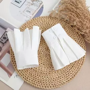 Модная рубашка с поддельным рукавом для женщин, костюм, блузка, топы, съемные манжеты, блузка, топы, поддельные рукава, манжеты, шейный платок, аксессуары для одежды